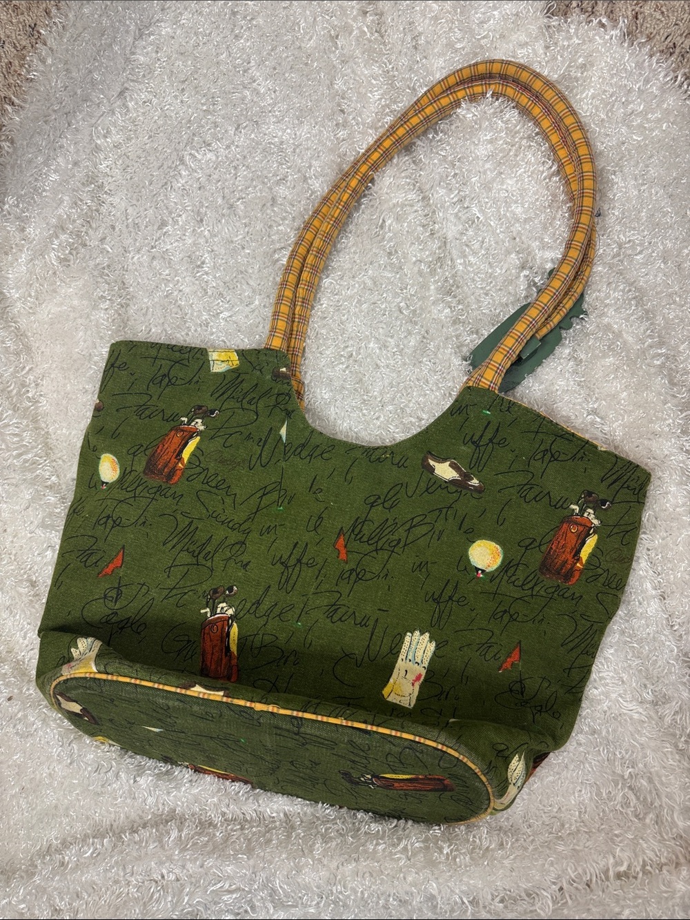 Golf theme tote bag - Picture 4 of 8